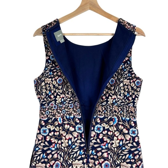 ANTHROPOLOGIE MAEVE BRINDLE FLORAL SLEEVELESS FITTED SHEATH DRESS - Picture 9 of 16